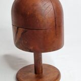 Old wooden hat shape on foot, 1900