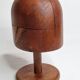 Old wooden hat shape on foot, 1900
