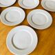 11 Assiettes à dessert en grès moucheté vintage