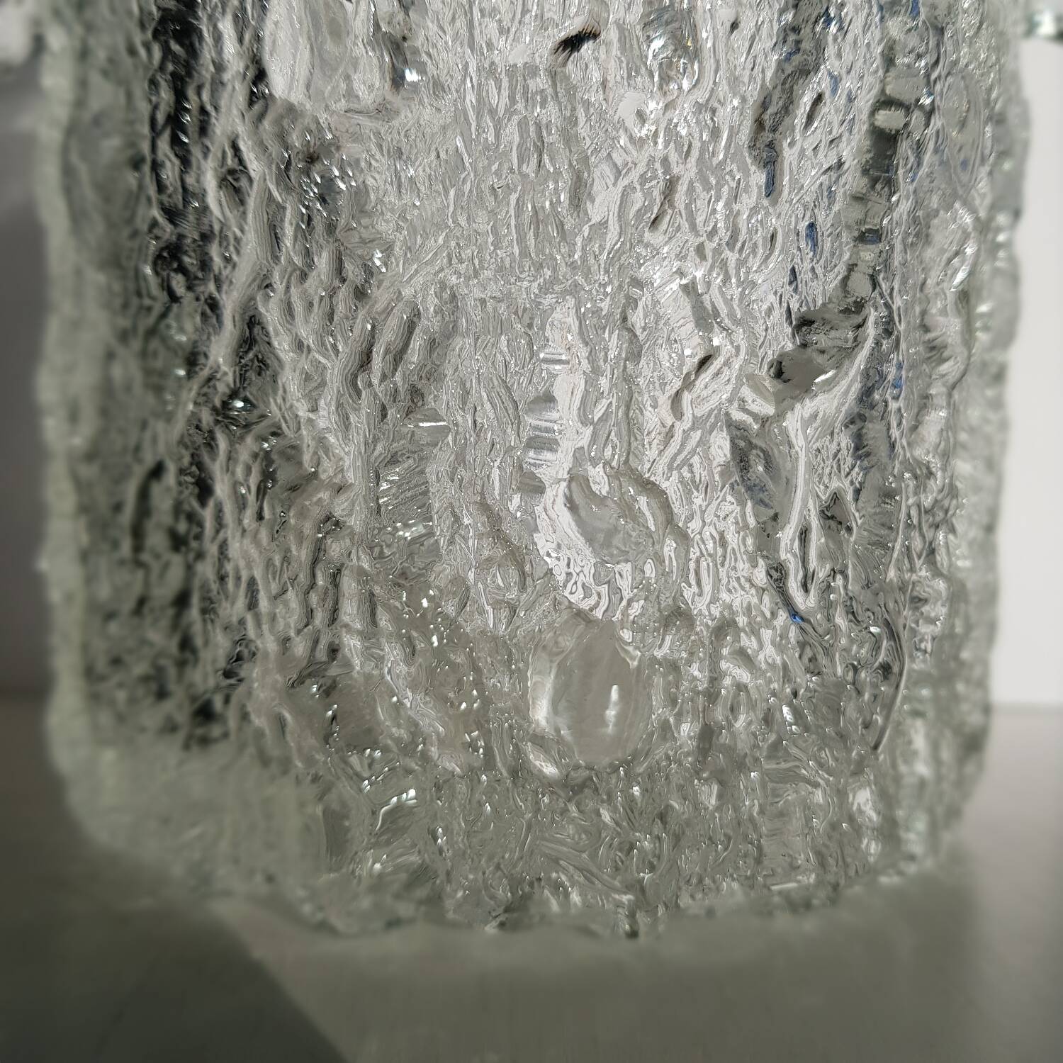 Eau à glace en verre du milieu du siècle