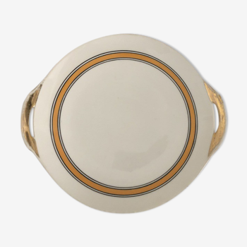 Old porcelain dish from Limoges signed