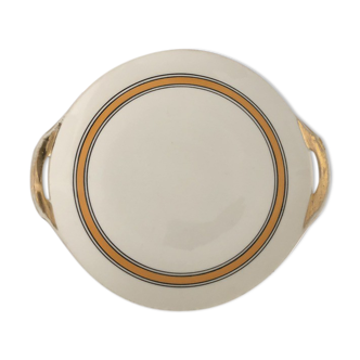 Old porcelain dish from Limoges signed