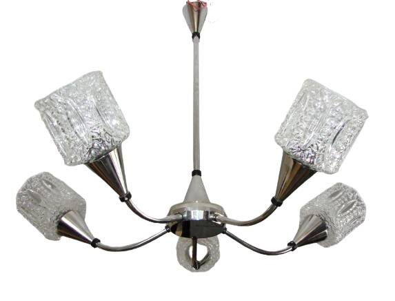 Brass chandelier, Modern 1970s