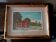 Landscape painting on tablet, 1950s, Italian school