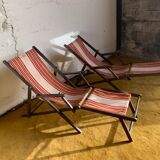 Pair of deck chairs