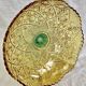 Georges Sand hollow two-tone glass compote bowl signed Portieux