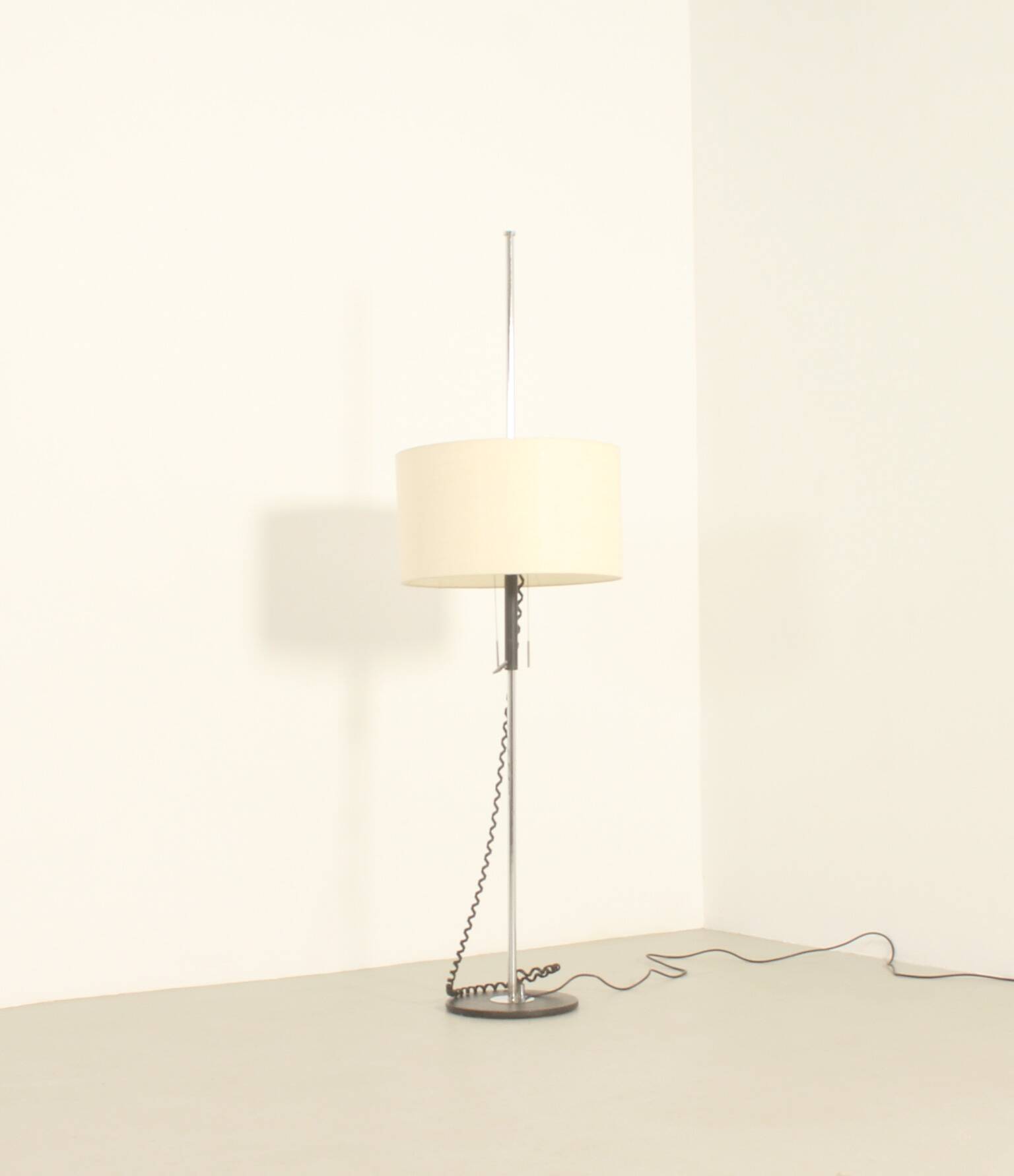 Floor lamp with adjustable shade, Spain, 1960s