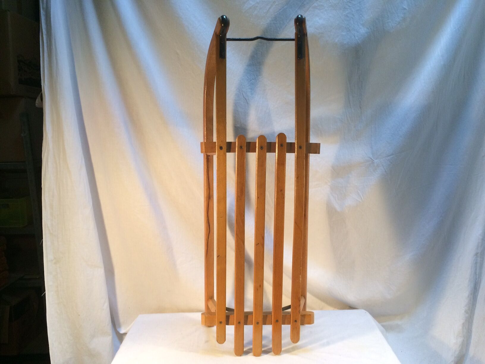Traditional vintage wooden sled