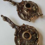 Bougeoirs à main style Louis XV