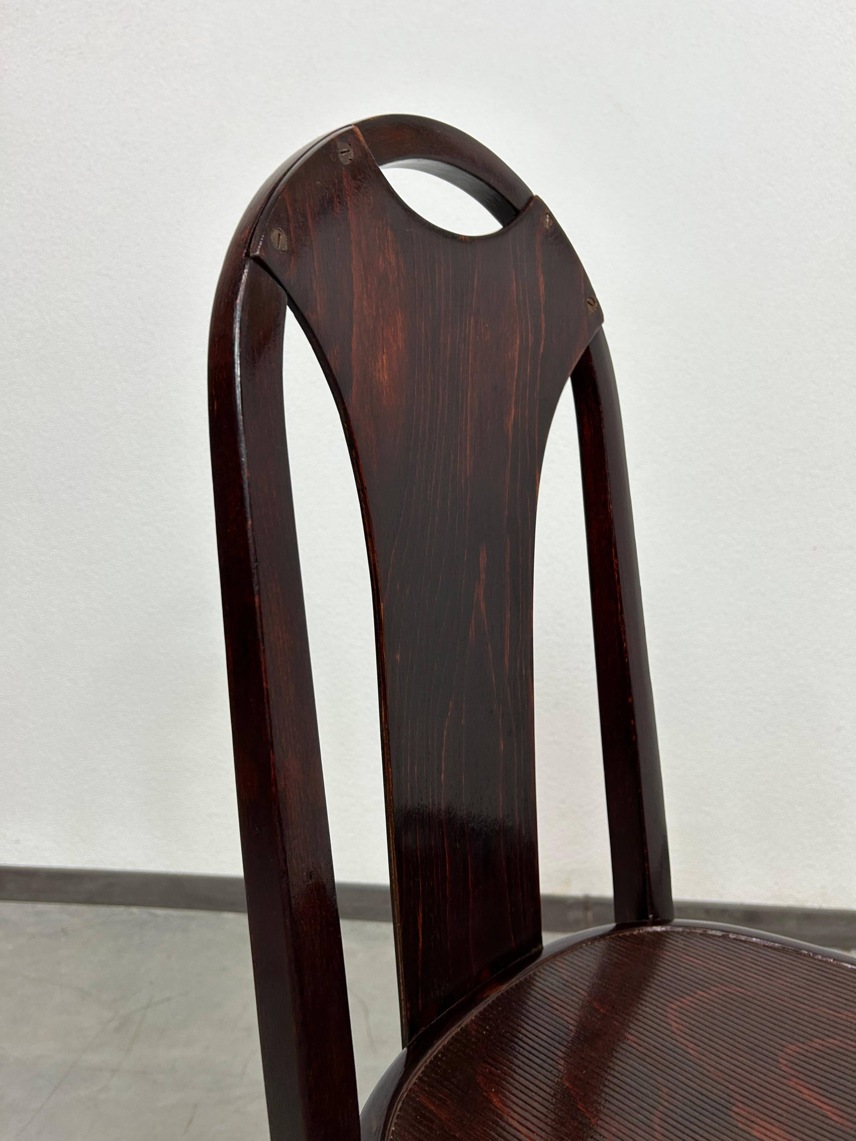 Secession dining chair no. 373 attributed to Josef Hoffmann/Otto Prutscher for J&J Kohn