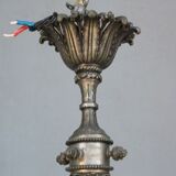 Gloss metal silver style Louis XVI