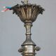 Lustre en métal argenté de style Louis XVI