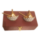 Pair of Limoges salt cellars