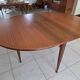 Table ronde en teck design scandinave fin années 60