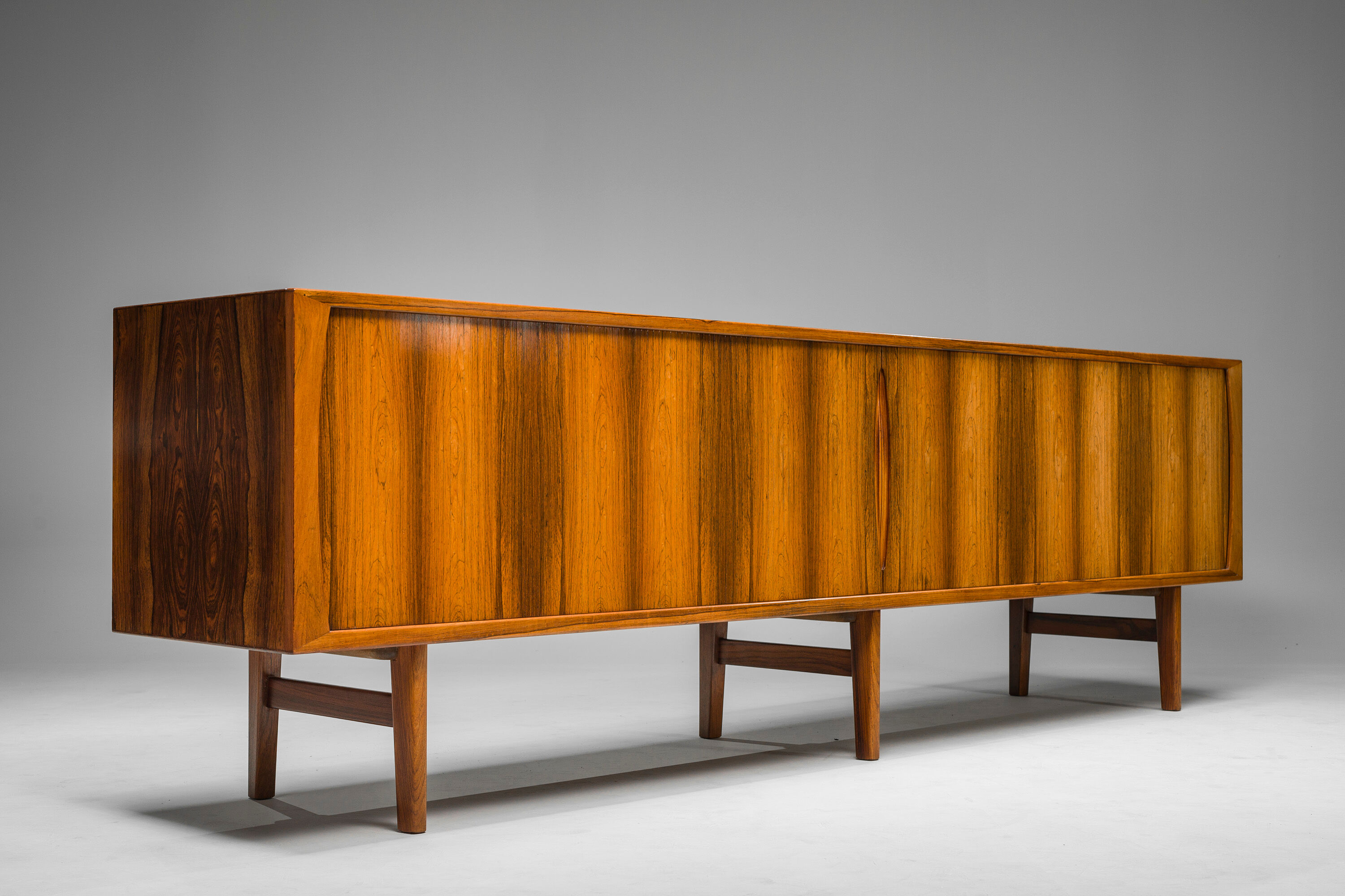 Large Rosewood Sideboard by Henning Kjaernulf for Bruno Hansen, 1950s