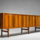 Large Rosewood Sideboard by Henning Kjaernulf for Bruno Hansen, 1950s