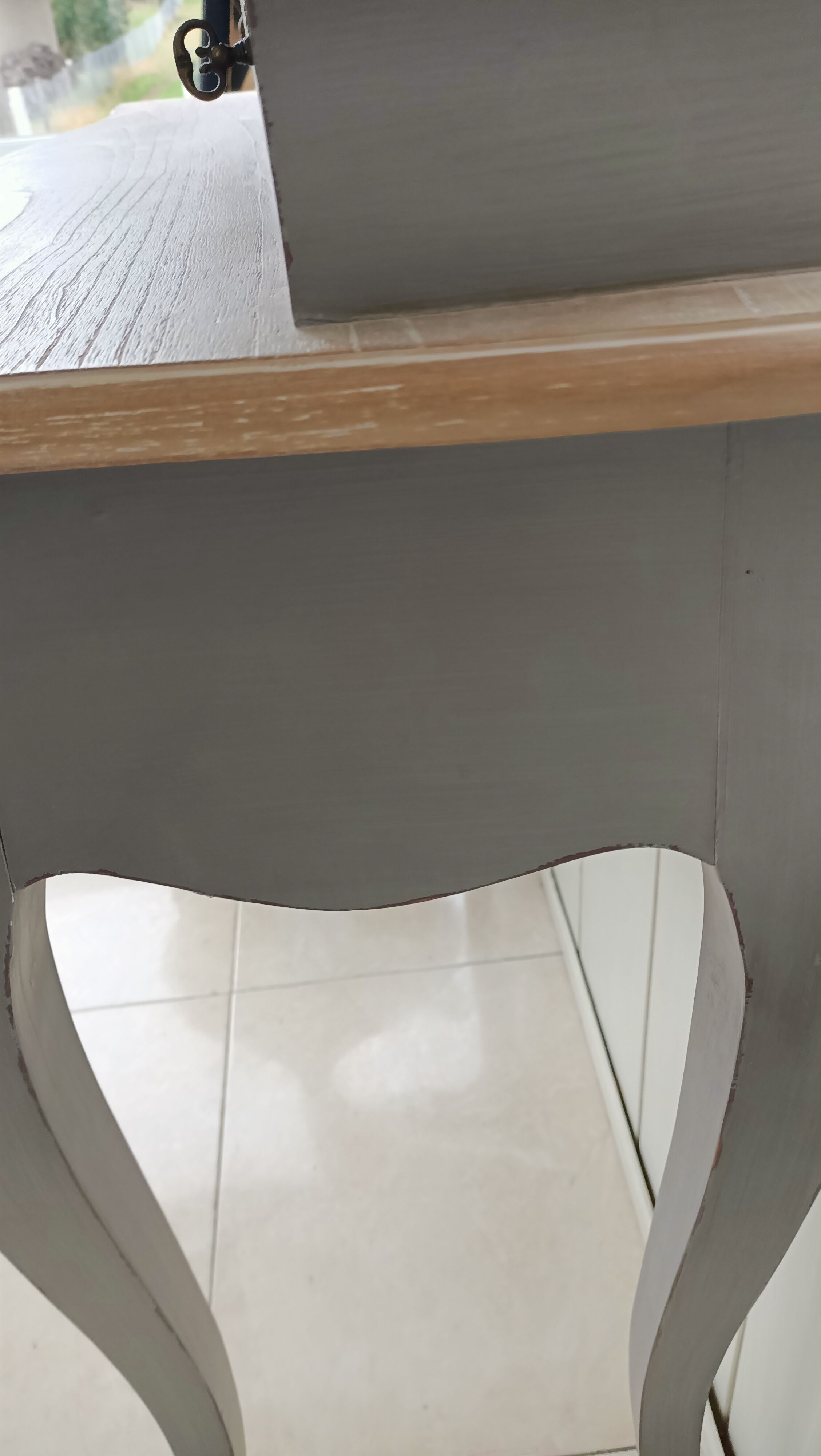 Coiffeuse à miroir triptyque