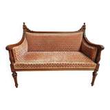 Antique sofa seat classic hall bench old pink