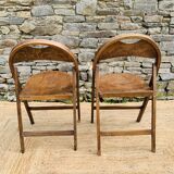 Pair of folding chairs B751 from Thonet
