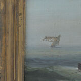 Pair of oils on canvas representing port scenes