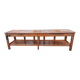 Table de drapier en pin , 2 tiroirs .