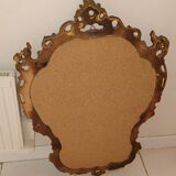 Large-format golden baroque mirror 66x97cm