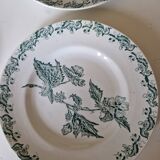 Set of 12 Saint Amand ironstone plates, Richelieu model