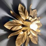 Vintage wall light in gold metal
