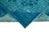 Handmade hi-low pile oriental 1970s 201 cm x 291 cm turquoise carpet