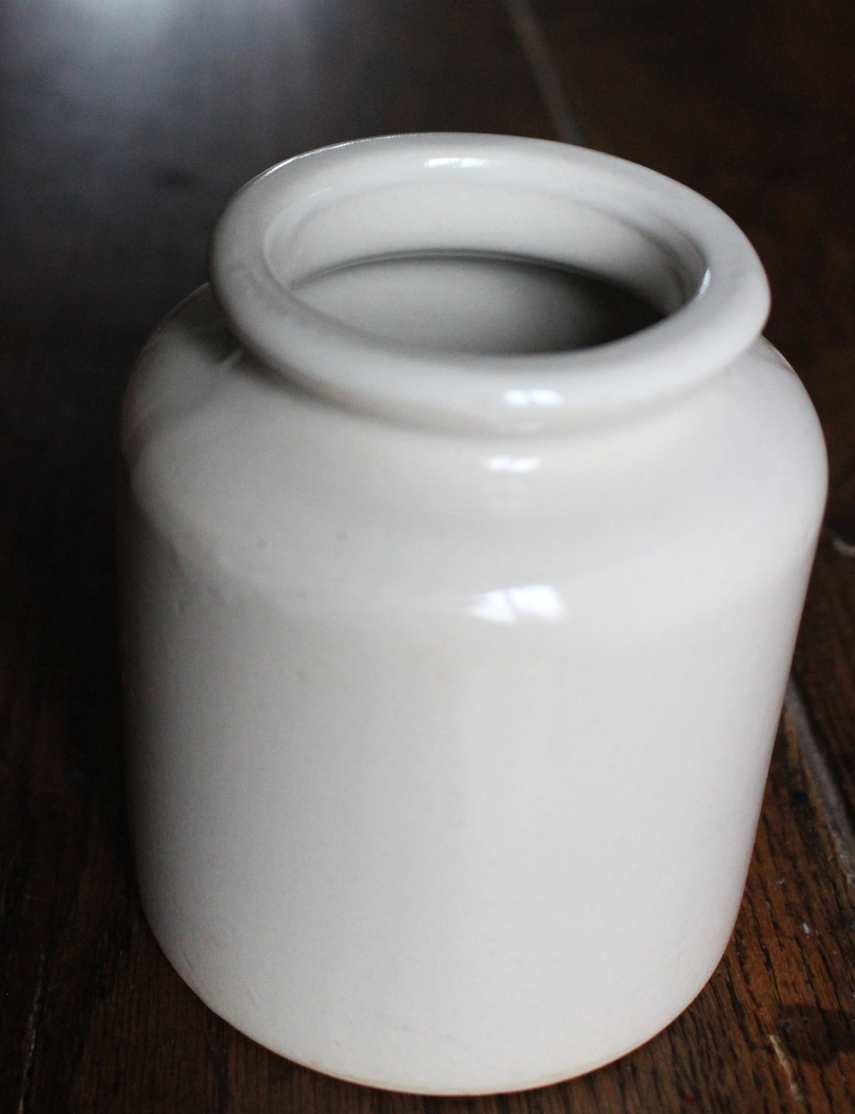Glazed stoneware vase pot Lab-Lagny vintage