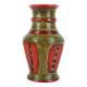 Vintage 1960s 70s vase u-keramik model 593/30 red brown green black wgp
