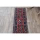 Tapis couloir fait main en laine et coton Oushak turc des années 1970, 44x251.