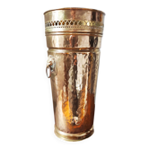 Copper and brass umbrella stand