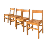 Suite of four vintage chairs