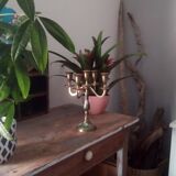5-pointed candlestick in enamelled brass