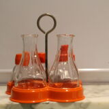 Set de table poivre sel  orange 70