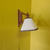 Dutch Wooden Hinge Wall Lamp, from the 1960s