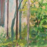 Oil on canvas garden