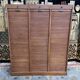 Triple notary filing cabinet in oak 1960