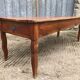 Table de ferme ancienne en cerisier massif avec 2 tiroirs et une tirette