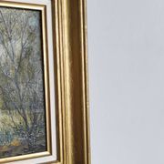 Tableau huile sur toile paysage signé