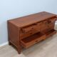 Italian Mid-Century Rationalist Walnut Multi-Drawer sideboard 1970s