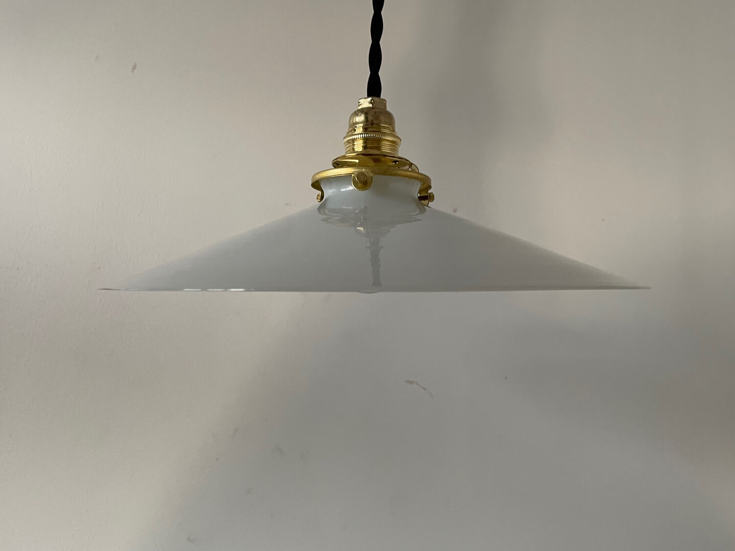 Old opaline pendant light