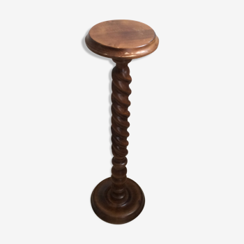 Sellette solid wooden column