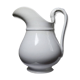 Antique white earthenware toilet jug from Pexonne, France