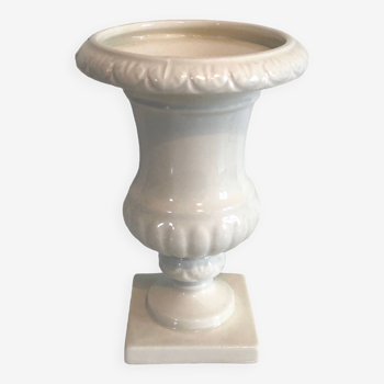 White ceramic Medici vase