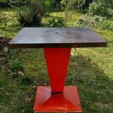 Tolix metal square table