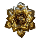 Applique fleur dorée