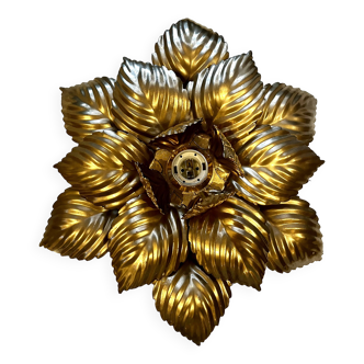Applique fleur dorée
