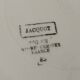 Plat Digoin Sarreguemines "Jacquot" bleu